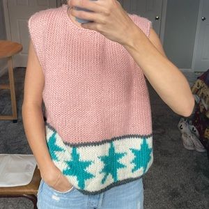 Vintage 80s sweater vest